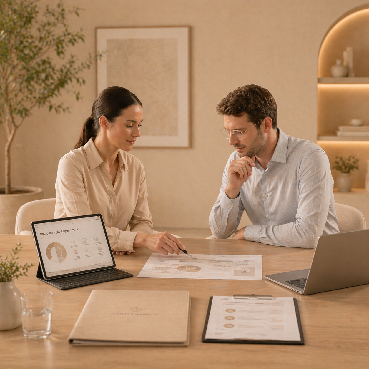 Gestão ergonômica com acompanhamento técnico contínuo