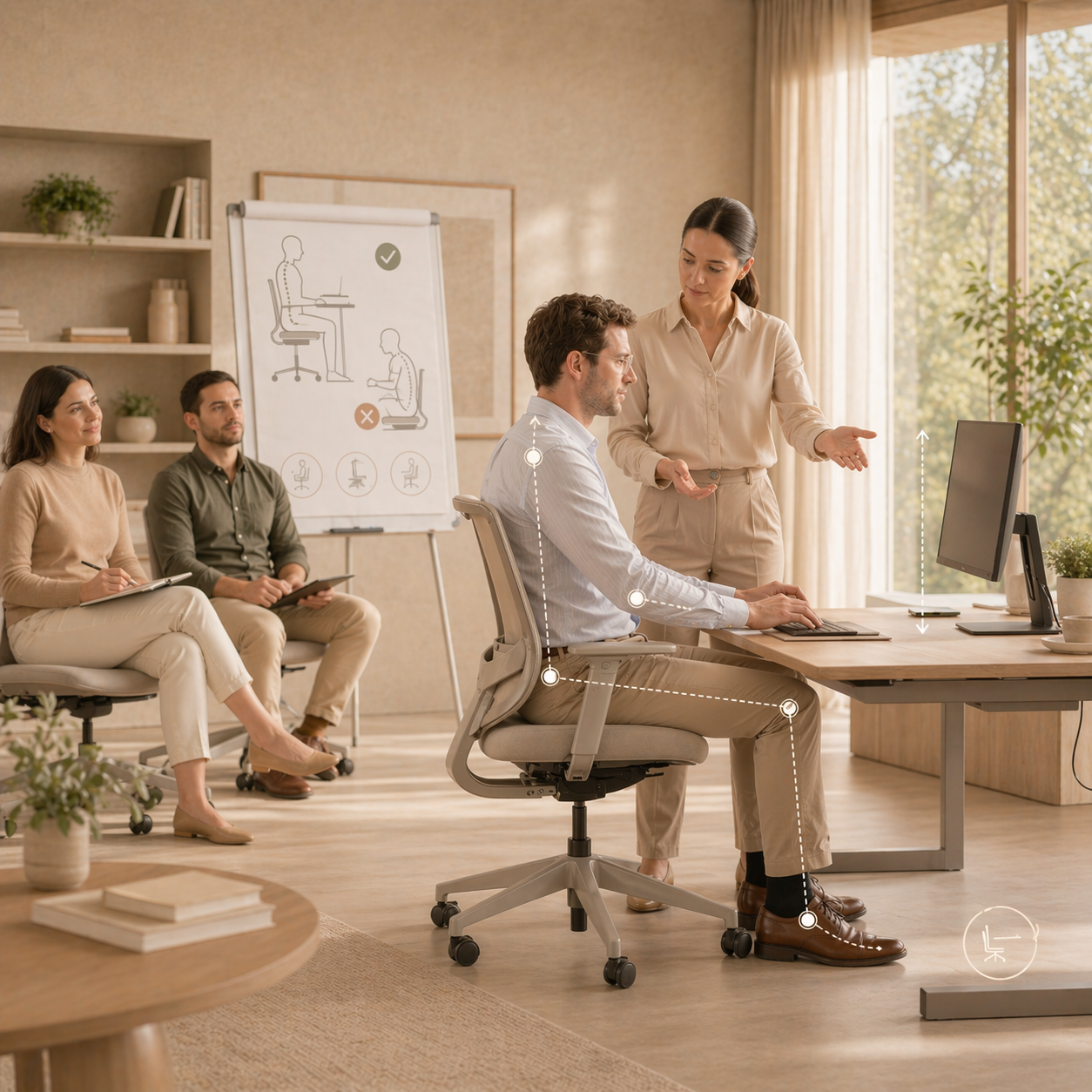 Treinamento em ergonomia para equipes de trabalho